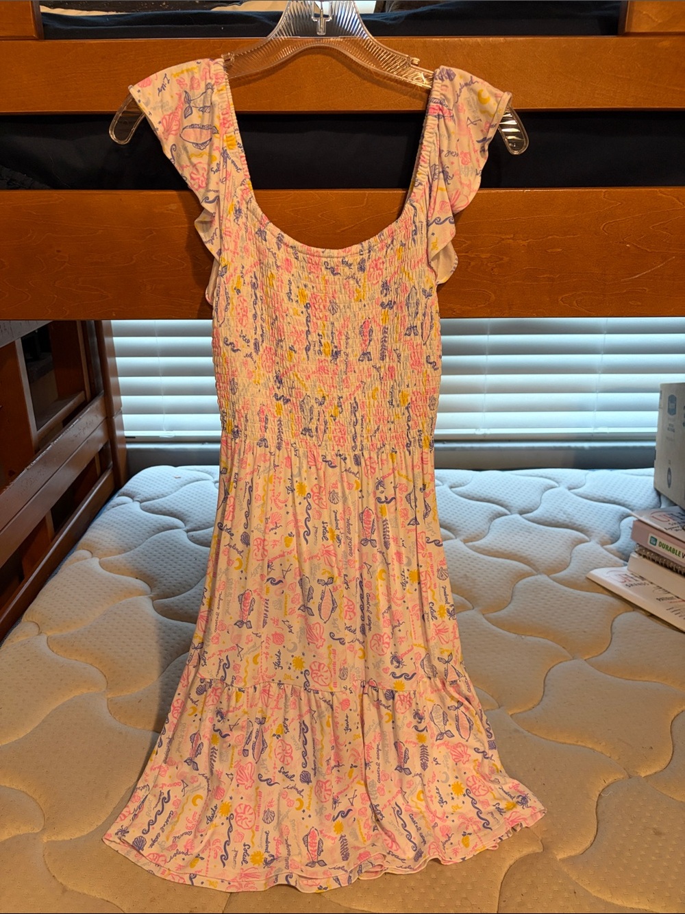 Lilly Pulitzer Pink Multi-Color Ruffle Sleeve Summer Dress